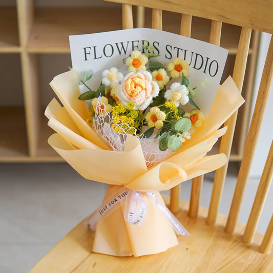 Woolen flower bouquet 💐 Handmade with lots of love